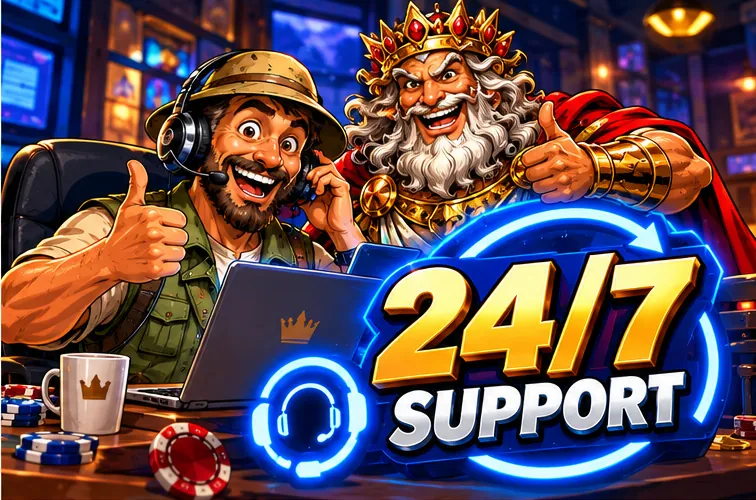 RoyalRook 24/7 customer support